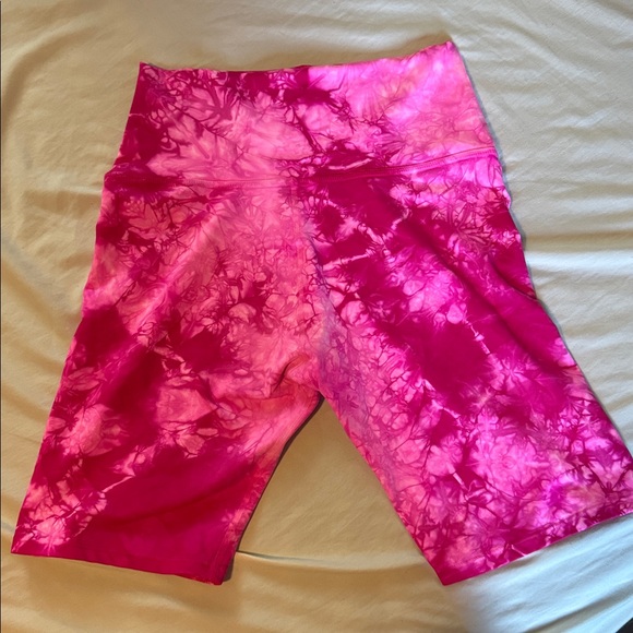 Electric & Rose Hot Pink Tie-Dye Women's Shorts M - Picture 3 of 5